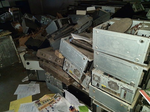 E- Waste piled up - Main Campus