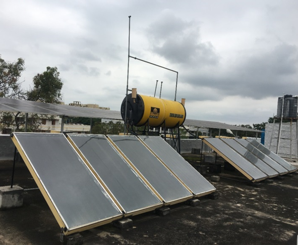 Kalaimagal Illam Solar Panels - 16  for Electrical Power use