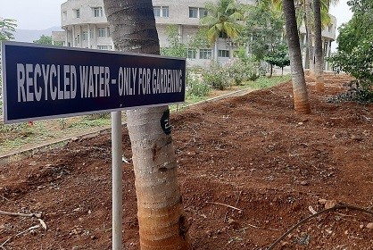 Recycled Water- Only for Gardening- Satellite Campus-1
