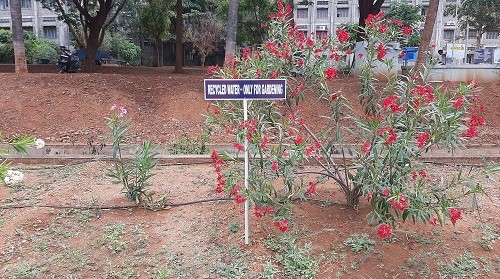 Recycled Water- Only for Gardening- Satellite Campus