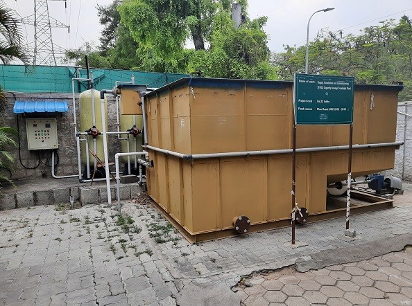 Sewage Treatment Plant near gate III in Main Campus
