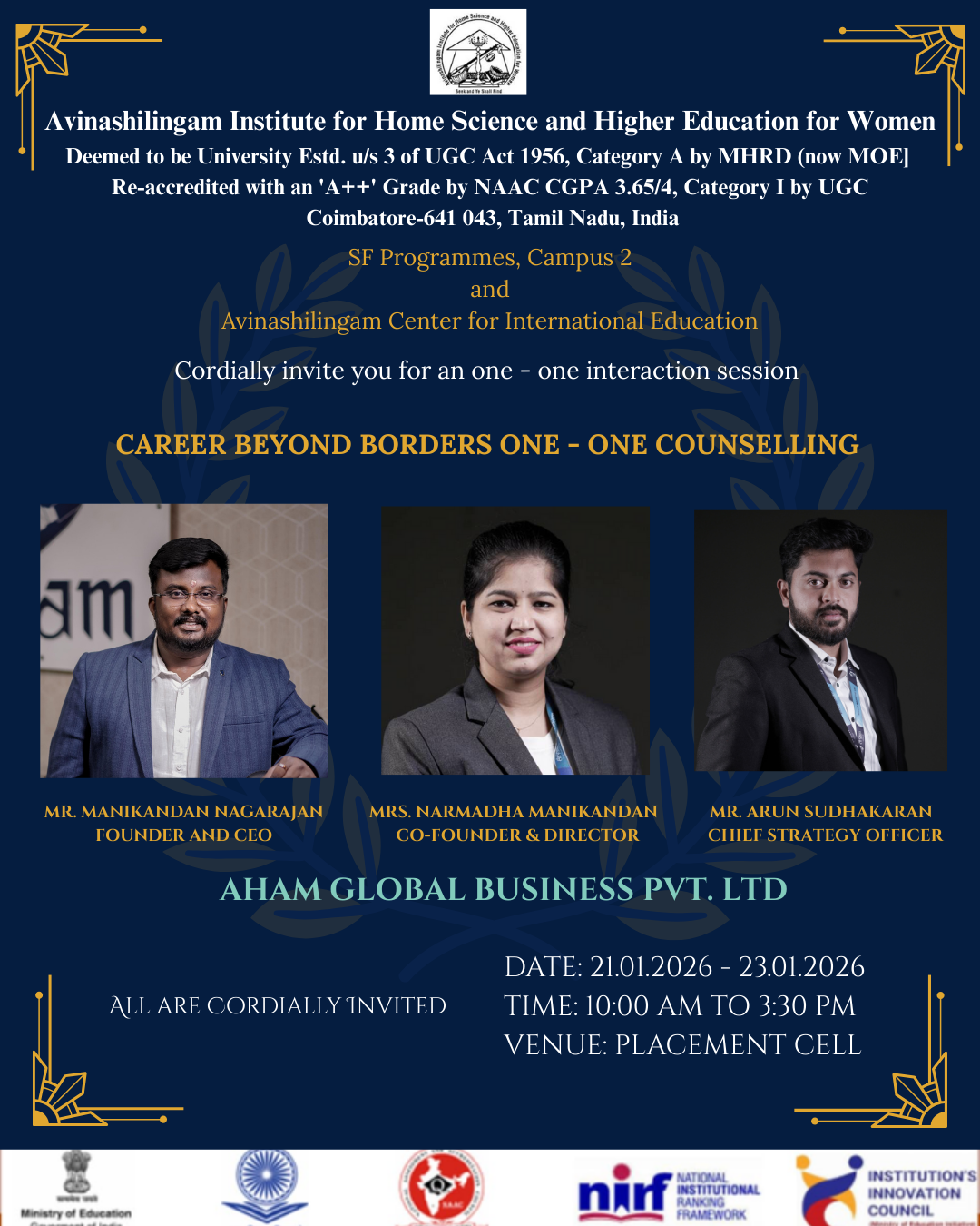 Career Beyond Borders One-One Counselling