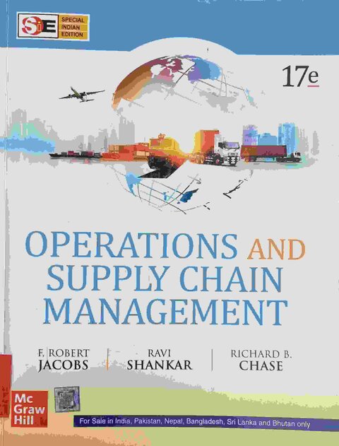 Operations and Supply Chain Management